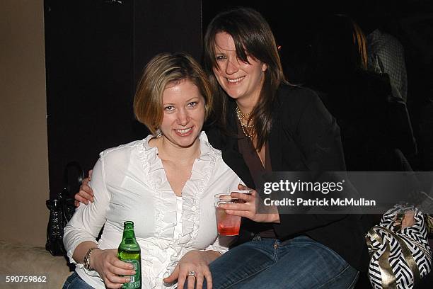 Holly Bolton and Lauren Nowell attend 3H's 23rd Birthday Party at Lobby on March 10, 2005 in New York City.