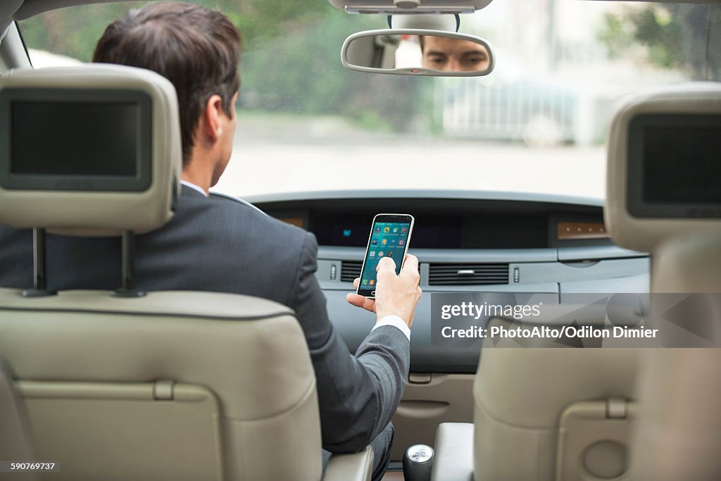 Using smartphone while driving