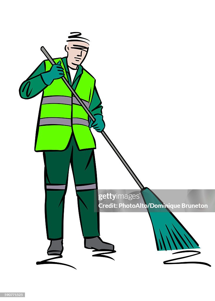 Illustration Of A Street Sweeper High-Res Vector Graphic - Getty Images