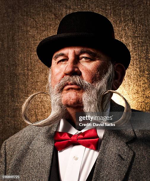 professional beard competitor - moustaches stock pictures, royalty-free photos & images