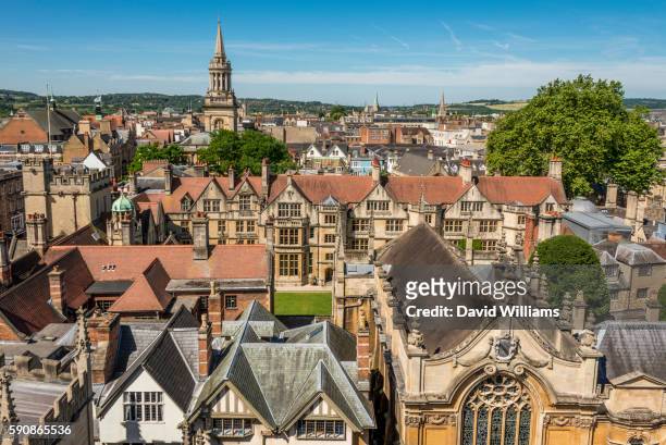view of oxford - oxford england stock pictures, royalty-free photos & images