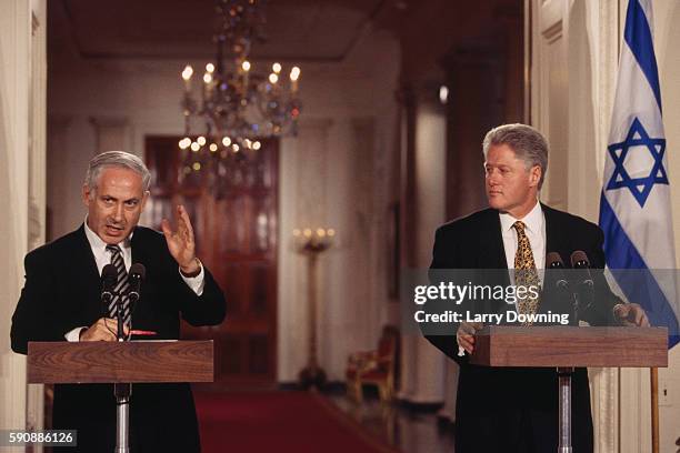 Bush Netanyahu US President Bill Clinton and Israeli Prime Minister Benjamin... News ...
