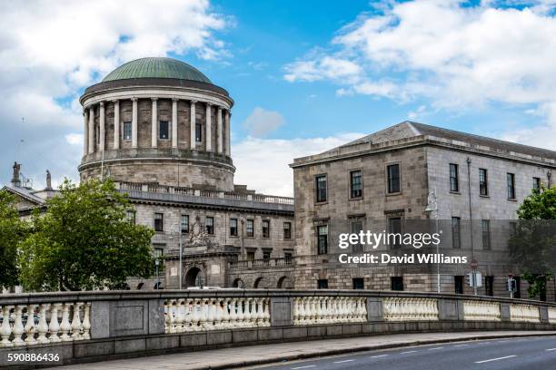 four courts on inns quay houses the supreme court, high court, dublin circuit court and previously c - law court stock pictures, royalty-free photos & images