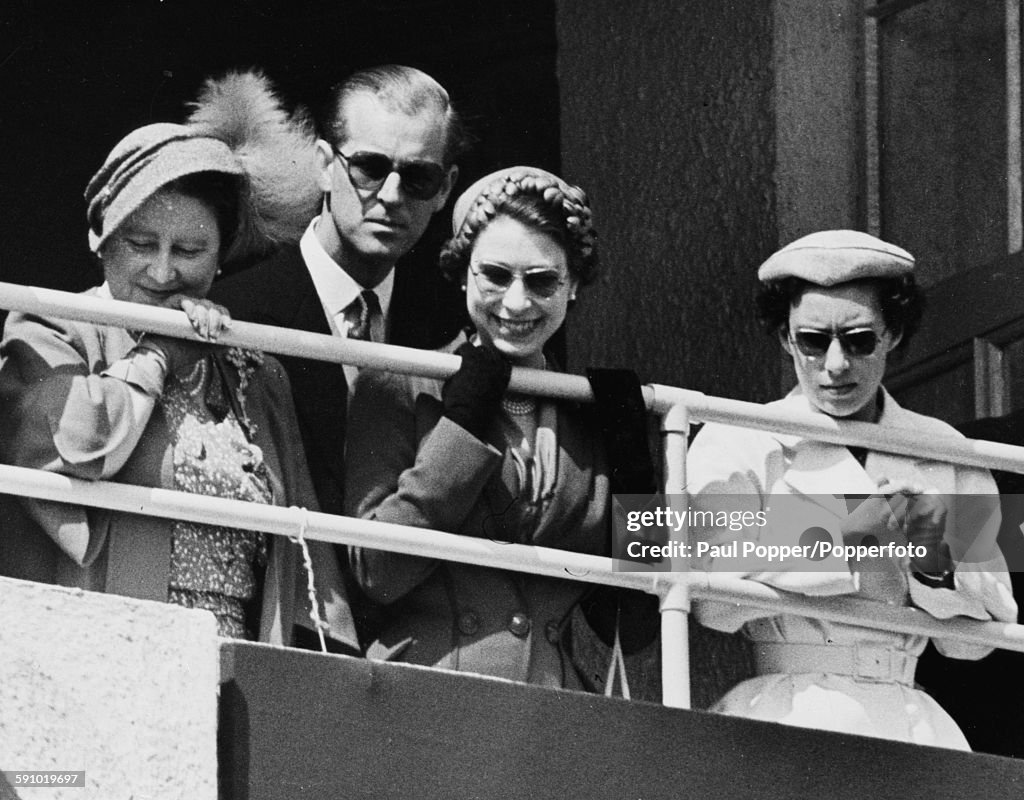 Queen Elizabeth II And Family At The Races