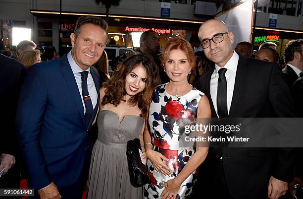 Producer Mark Burnett, Camila Serta, executive producer Roma Downey and Uri Steinberg, Isreal Tourism Commissionar, North America at Isreal Ministry...