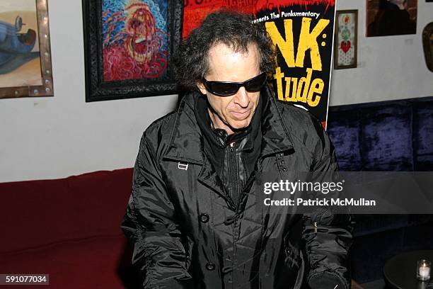 Martin Rev attends Reception for the Premiere of 'Punk: Attitude' at the Tribeca Film Festival at CBGB - 313 Gallery on April 25, 2005 in New York...