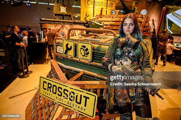 People so-called Cosplay play at the Gamescom 2016 gaming trade fair during the media day on August 17, 2016 in Cologne, Germany. Gamescom is the...