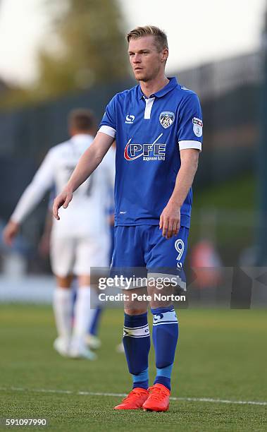 Billy McKay of Oldham Athletic in action during the Sky Bet League One match between Oldham Athletic and Northampton Town at SportsDirect.com Park on...