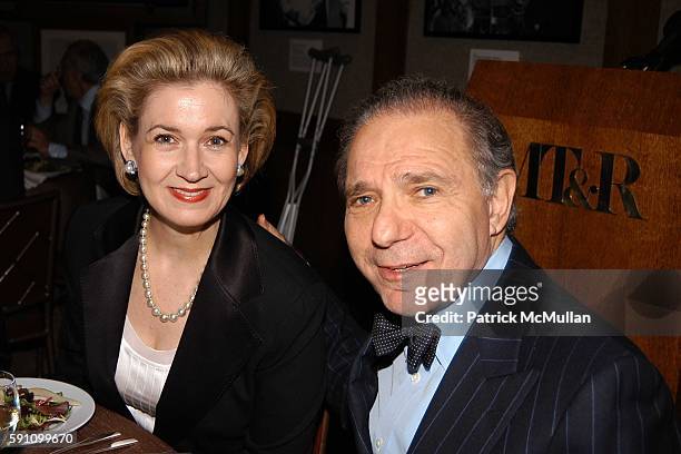 April Gow and Roger Hertog attend Atlantic Monthly State of the Union Dinner at Museum of Television & Radio on February 2, 2005 in New York City.