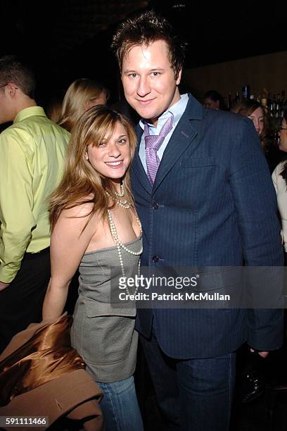 Bonnie Newman and Bryan Moore attend After-Party for the Zang Toi Fall 2005 Fashion Show Supporting The Hemangioma Treatment Foundation at Lotus on...