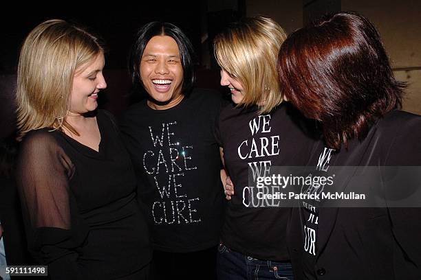 Katie Dukes, Zang Toi, Megan Milner and Jane Milner attend After-Party for the Zang Toi Fall 2005 Fashion Show Supporting The Hemangioma Treatment...