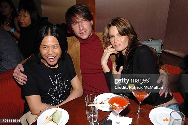 Zang Toi, Robert Watman and Larissa Bond attend After-Party for the Zang Toi Fall 2005 Fashion Show Supporting The Hemangioma Treatment Foundation at...