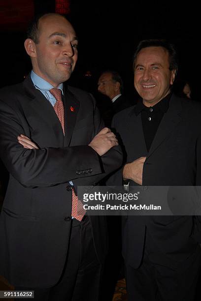 Edouard Michelin and Daniel Boulud attend Michelin Guide Celebrates the Announcement of the Launch of Michelin Guide to New York City at Gotham Hall...