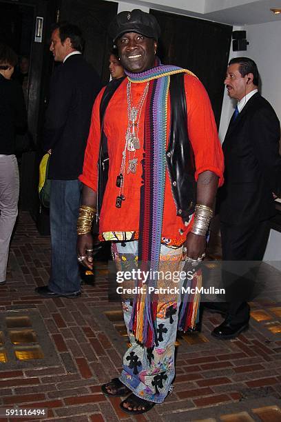 Moko attends CHROME HEARTS Party for ELLE Accessories Magazine hosted by Richard & Laurie Lynn Stark at Chrome Hearts on April 14, 2005 in New York...