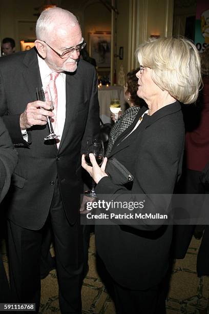 Frank Pierson and Piedy Lumet attend NY Academy Awards Celebration for director Sidney Lumet's Honorary Academy Award at Hotel Plaza Athenee on...