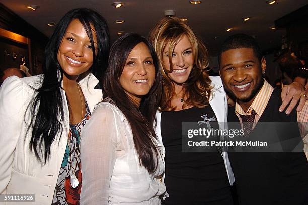 Eishia Brightwell, Laurie Lynn Stark, Kelly Killoren Bensimon and Usher attend CHROME HEARTS Party for ELLE Accessories Magazine hosted by Richard &...