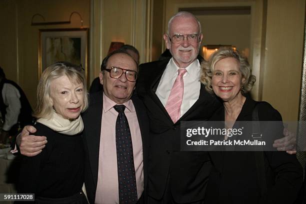 Joan Didion, Sidney Lumet, Frank Pierson and Hannah Pakula attend NY Academy Awards Celebration for director Sidney Lumet's Honorary Academy Award at...