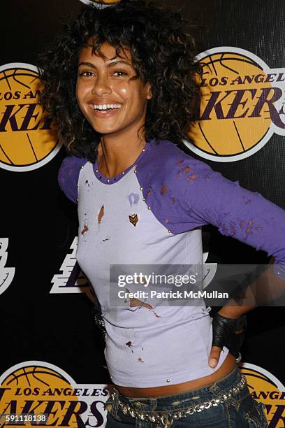 Shakara Ledard attends LA Lakers and Celebrities come together for the 2nd annual Las Vegas Casino Night Celebrity Poker challenge benefiting the LA...