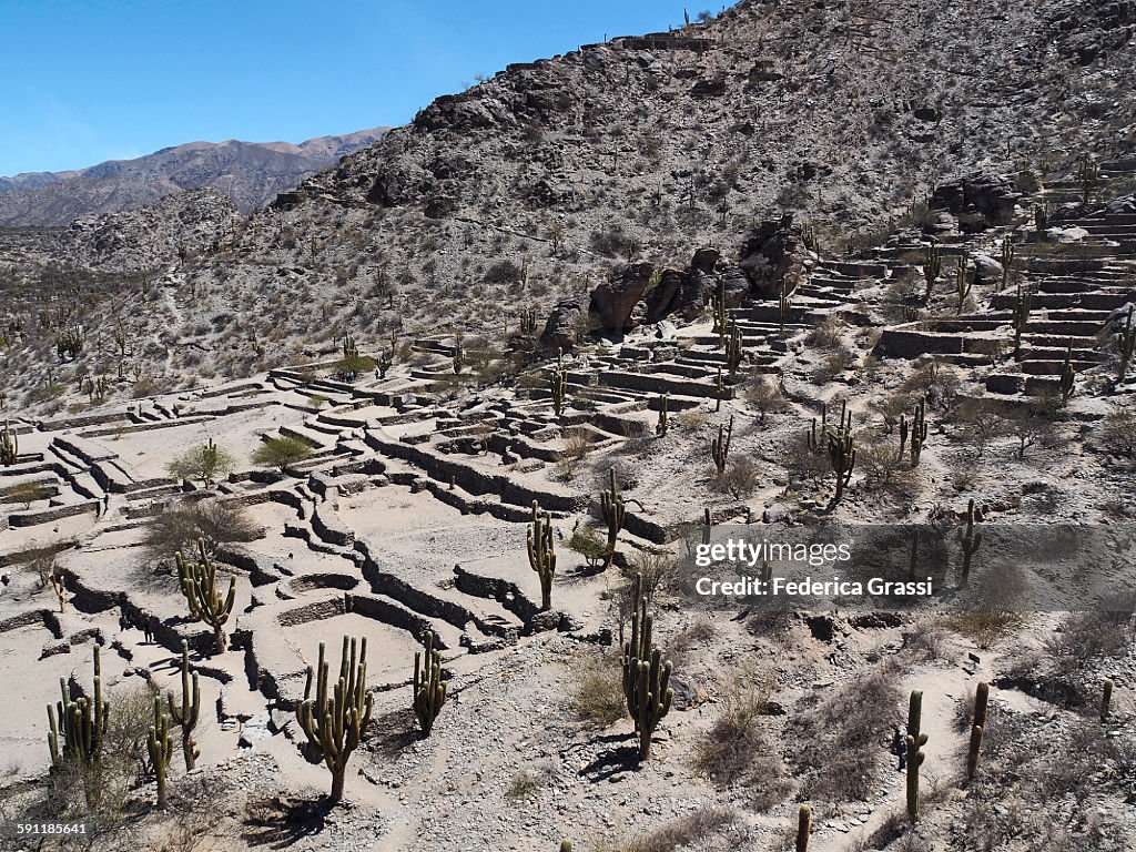 View from above of "Ruinas de Quilmes"