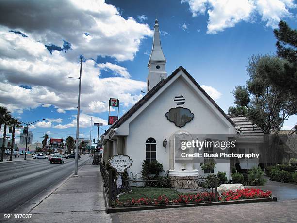 wedding chapel in las vegas, nevada - las vegas wedding ストックフォトと画像