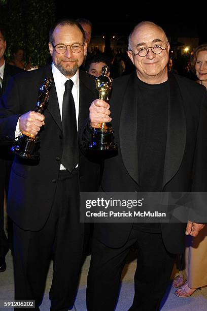 Michael Silvers and Randy Thom attend Vanity Fair Oscar Party at Morton's Restaurant on February 27, 2005 in Los Angeles, California.