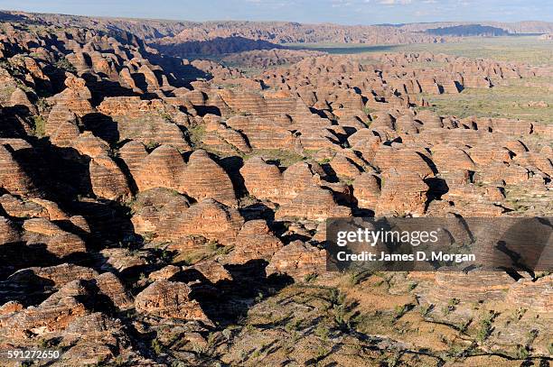 Aerial Scenes of Bungle Bungles in Purnululu National Park on August 11th, 2016 in Western Australia.