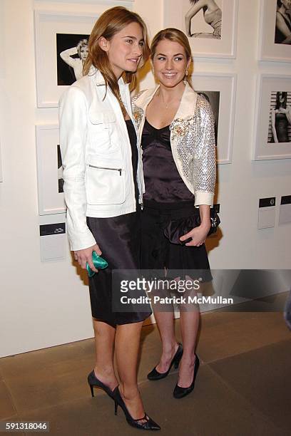 Lauren Bush and Amanda Hearst attend Calvin Klein hosts a party to celebrate Bryan Adams' new photo book "American Women" to benefit The Society of...