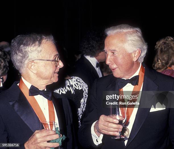 David McCullough attends A Decade of Literary Lions Benefit Gala on November 8, 1990 at the New York Public Library in New York City.