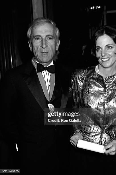 Gay Talese and Nan Talese attend A Decade of Literary Lions Benefit Gala on November 8, 1990 at the New York Public Library in New York City.