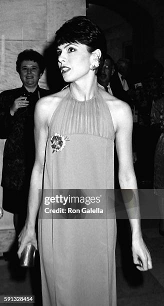 Gayfryd Steinberg attends A Decade of Literary Lions Benefit Gala on November 8, 1990 at the New York Public Library in New York City.