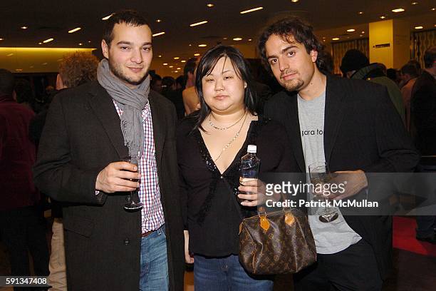Jonathan Grassi, Joanna Um and Fernando Cwilich-Gil attend The Launch of AKA and Designer Jhane Barnes' Spring 2005 Collection with Photography by...