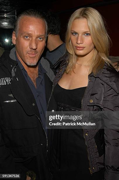 Mark Baker and Vicky Andren attend Rock Candy Grand Opening at Rock Candy on April 12, 2005 in New York City.