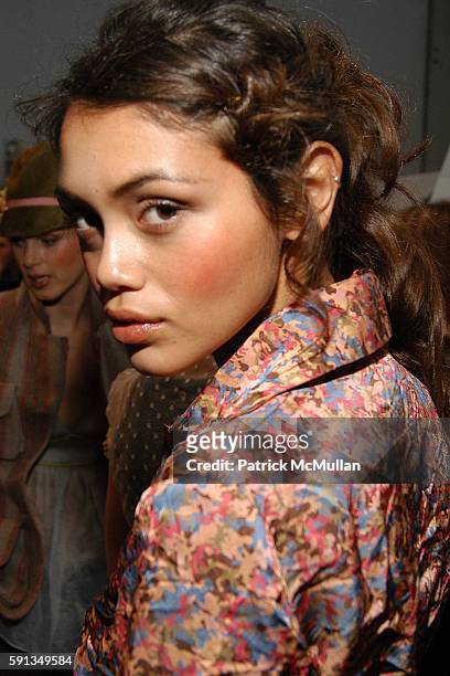 Jamie Gunns attends Cynthia Rowley "Camp Rowley" Fall 2005 Collection Fashion Show at The Atelier Tent on February 9, 2005 in New York City.