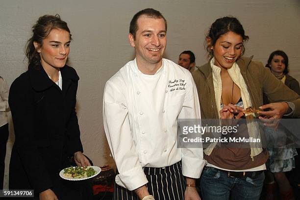 Model, Chef, Jamie Gunns and Backstage attend Cynthia Rowley "Camp Rowley" Fall 2005 Collection Fashion Show at The Atelier Tent on February 9, 2005...