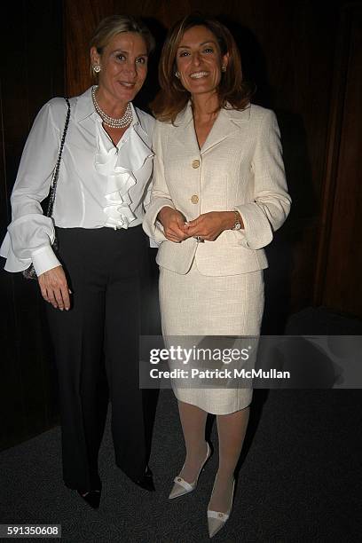 Susan Magrino and Suzy Welch attend Rupert Murdoch Hosts a Cocktail Reception for the Release of Jack Welch's Book "Winning" at Four Seasons on April...