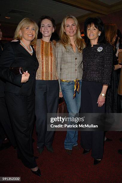 Sharon Bush, Michele Gerber Klein, Valesca Guerrand Hermes and Wendy Carduner attend Launch of La Nuit des Etoiles Festival Dinner for French...