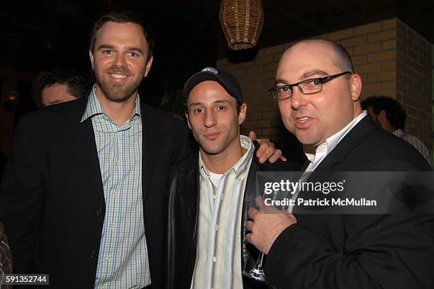 Jay Alaimo, Lillo Brancato and Matt Fiorello attend Maxim Slingshot After Party at Maritime Hotel on April 26, 2005 in New York City.