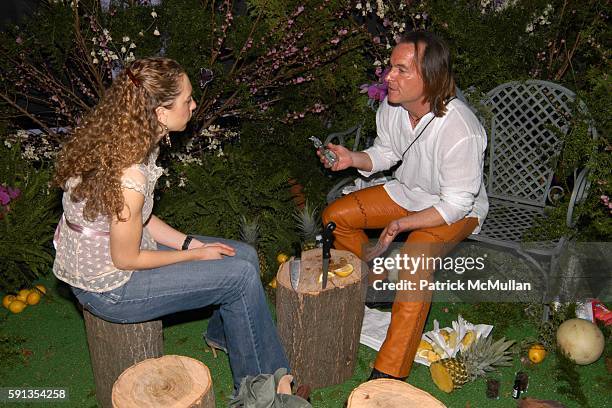 Amy Gallo and Walter Johnsen attend Beauty Editor Event to Launch Anna Sui's New Fragrance, SECRET WISH at Anna Sui Showroom on April 26, 2005 in New...