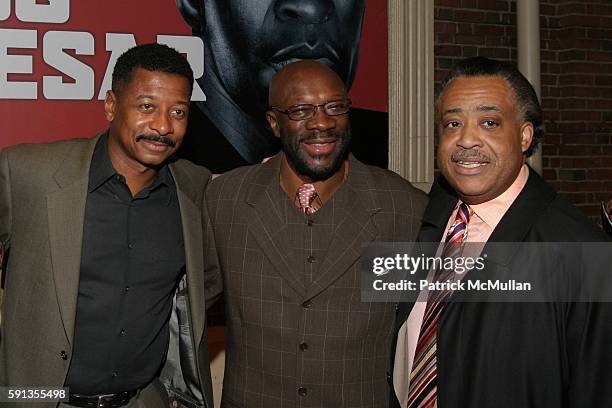 Robert Townsend, Isaac Hayes and Al Sharpton attend 'Julius Caesar' Opening Night on Broadway - Arrivals at The Belasco Theater & Gotham Hall on...