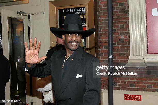 Michael Spinks attends 'Julius Caesar' Opening Night on Broadway - Arrivals at The Belasco Theater & Gotham Hall on April 3, 2005 in New York City.