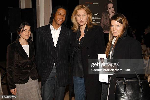 Sara Switzer, Darryl Brantley, Amy Sacco and Sara James attend Vanity Fair Editor Graydon Carter and Saks Chairman & CEO Fred Wilson host a private...