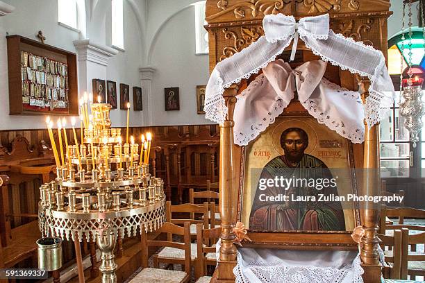 orthodox monastery - laura zulian stock pictures, royalty-free photos & images