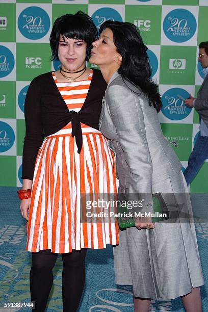 Tara Touzie and Shohreh Aghdashloo attend 20th IFC Independent Spirit Awards Arrivals at Santa Monica Beach on February 26, 2005 in Santa Monica,...