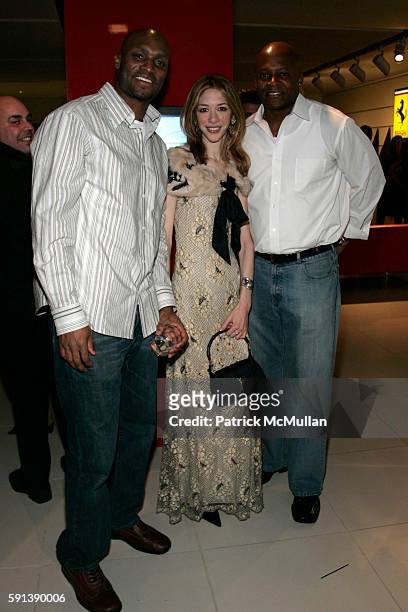 Amani Toomer, Melissa Berkelhammer and Clayton McMurray attend East Side Settlement House Gala Preview of the 2005 New York International Auto Show...