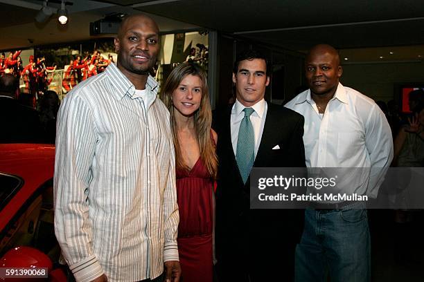 Amani Toomer, Eleanor Lembo, John Ylvisaker and Clayton McMurray attend East Side Settlement House Gala Preview of the 2005 New York International...