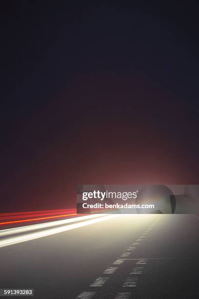 nighttime driving - benkadamscom stock-fotos und bilder