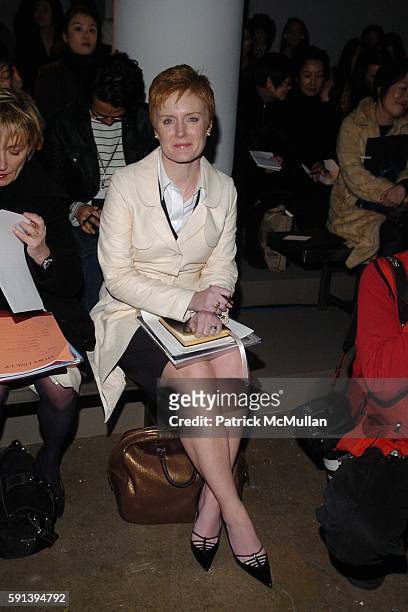 Mandi Norwood attends Calvin Klein Fall 2005 Fashion Show at Milk Studios on February 10, 2005 in New York City.