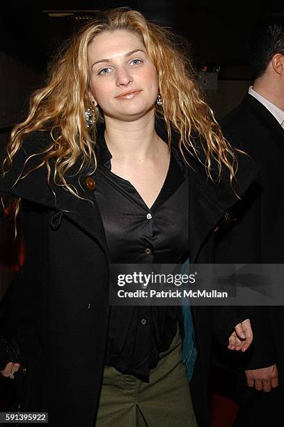 Claire Bernard attends Coca-Cola "Make It Real" Launch Party, with Jennifer Nicholson amd Shepard Fairey at Marquee on February 10, 2005 in New York...