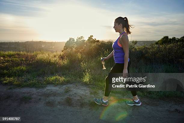 fitness plus size - walking stock pictures, royalty-free photos & images