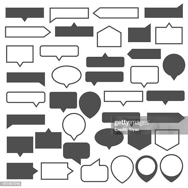 stockillustraties, clipart, cartoons en iconen met tool tip set - tikkertje